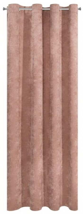Zatemňovací záves na kruhy v tmavo ružovej farbe 140 x 250 cm