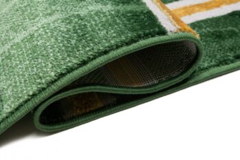 Zaujímavý moderný zelený koberec so zlatým vzorom Šírka: 80 cm | Dĺžka: 150 cm