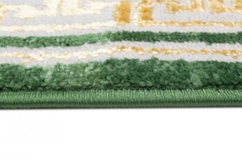 Zaujímavý zelený koberec s geometrickými vzormi Šírka: 140 cm | Dĺžka: 200 cm