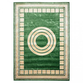 Zaujímavý zelený koberec s geometrickými vzormi Šírka: 200 cm | Dĺžka: 300 cm
