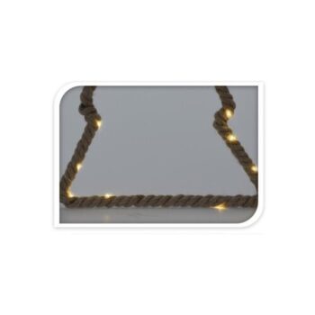 Závesná svietiaca dekorácia Stromček, 28 x 22,5 x 1,5​ cm, 15 LED, teplá biela