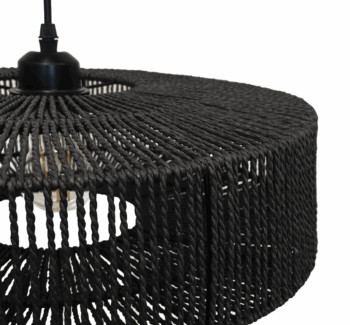 Závesné svietidlo z juty a kovu 60W béžová