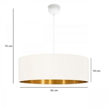 Závesný luster AYD-3549 Aurora, biela