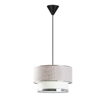 Závesný luster Cake - Light Grey, Silver
