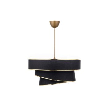 Závesný luster Couper - Black, Gold