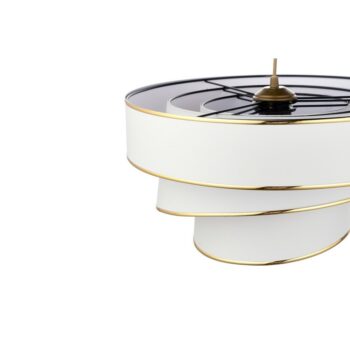 Závesný luster Couper - White, Gold