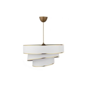 Závesný luster Couper - White, Gold