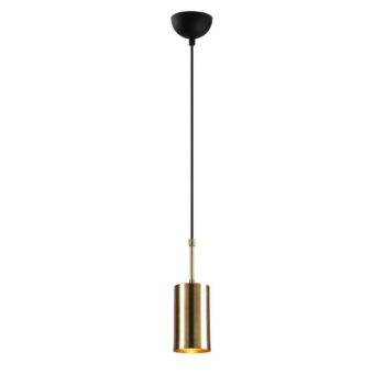 Závesný luster Kem - 6396, zlatá-čierna