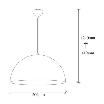 Závesný luster Mini Sivani - MR - 719, biela-zlatá