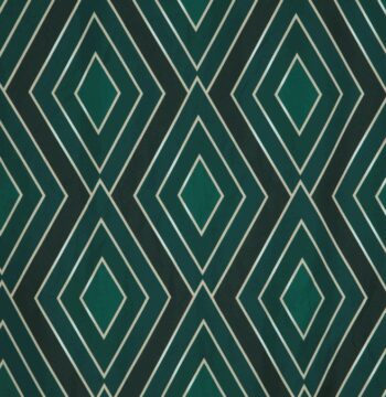 Zelené posteľné obliečky - geometrický vzor 3 časti: 1ks 220x200 + 2ks 70x80
