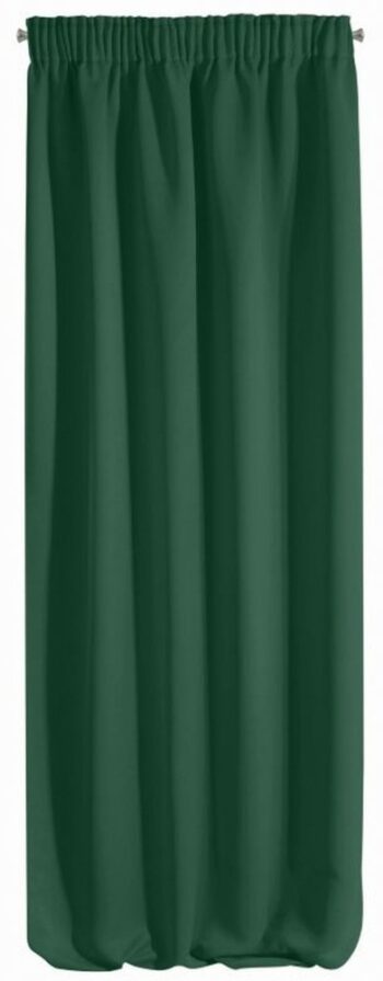 Zelený zatemňovací záves so zavesením na štipce 135 x 270 cm