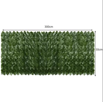 Živý plot na balkón - 300 x 50 cm - umelý