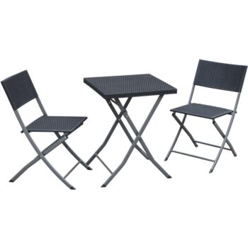 Zostava nábytku na balkón v antracitovej farbe