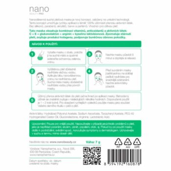 nanoBeauty Anti-Aging podočná maska