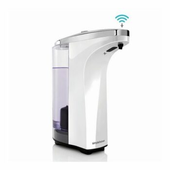 simplehuman Bezdotykový dávkovač mydla Simplehuman - 237 ml, Biely plast , chróm