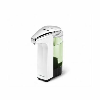 simplehuman Bezdotykový dávkovač mydla Simplehuman - 237 ml, Biely plast , chróm