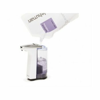 simplehuman Bezdotykový dávkovač mydla Simplehuman - 237 ml, Biely plast , chróm