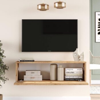 FREY 12: Kompaktný televízny stolík s nádychom borovicovej elegancie FREY 12 je ideálnou voľbou pre tých, ktorí hľadajú kombináciu moderného dizajnu, kvality a kompaktnosti. Tento televízny stolík bol navrhnutý tak, aby sa elegantne vmestnal do menších priestorov obývacej izby, kancelárie alebo pracovne, pričom ponúka účelné riešenie pre umiestnenie vášho televízora a ďalšieho zariadenia.  Typ tovaru:< /strong> stolík TV - nevyhnutný doplnok pre každý moderne zariadený interiér. Materiál: vysoko kvalitné LTD s hrúbkou 18 mm, čo zaisťuje odolnosť a dlhodobú trvanlivosť výrobku. Rozmery: 100 x 31,6 x 29,6 cm - optimálne rozmery pre menšie priestory bez kompromisov v estetike. Farba: pôsobivý odtieň borovice, ktorý prináša teplý a prirodzený nádych do vášho interiéru. Vybavenie: praktické plné dvierka - skrinka, kde môžete skladovať rôzne predmety a udržiavať tak poriadok. < li>Štýl: moderný a dizajnový, s dôrazom na detail a funkčnosť. Tvar: obdĺžnikový a rovný, čo umožňuje jednoduchú integráciu do rôznych štýlov interiéru .  Stolček FREY 12 nie je len obyčajným kúskom nábytku. Je to dokonale vytvorený prvok, ktorý spája funkčnosť a design v jednom, čím obohacuje váš denný život.