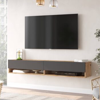 FREY 9: Elegancia a funkčnosť v jednom televíznom stolíku Televízny stolík FREY 9 predstavuje harmóniu medzi moderným dizajnom a výnimočnou funkčnosťou. Tento výrobok v sebe kombinuje pôsobivé farby borovice a antracitu, čo z neho robí dokonalý kúsok nábytku pre vašu obývaciu izbu, kanceláriu či pracovňu.  Typ tovaru: stolík TV< /li> Materiál: odolné LTD s hrúbkou 18 mm - dlhodobá trvanlivosť zaručená Rozmery: 180 x 31,6 x 29,6 cm - optimalizované pre väčšinu miestností Farba: elegantná kombinácia borovice a antracitu Vybavenie: 2 plné dvierka s praktickými odkladacími policami - dokonalé na uloženie všetkých vašich mediálnych zariadení Štýl: moderné a dizajnové prevedenie, ktoré upúta na prvý pohľad Tvar: klasický obdĺžnikový a rovný - vždy aktuálny výber  Nechajte sa očariť FREY 9, televíznym stolom, ktorý nie je len štýlovým doplnkom vášho interiéru, ale aj skvelým riešením pre usporiadanie vašich multimediálnych zariadení. Jeho kombinácia farby borovice s antracitovými detailmi z neho robí nezameniteľný kúsok, ktorý zaujme každú návštevu. Vyberte si televízny stolík, ktorý spája estetiku s praktickosťou a doprajte svojmu domovu len to najlepšie.