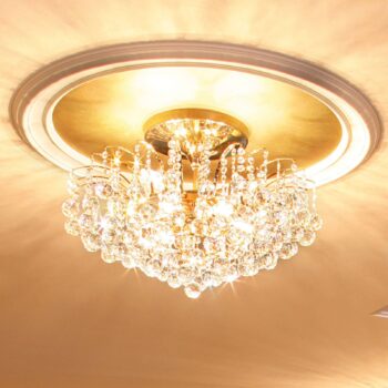 24 K pozlátené stropné svietidlo LENNARDA