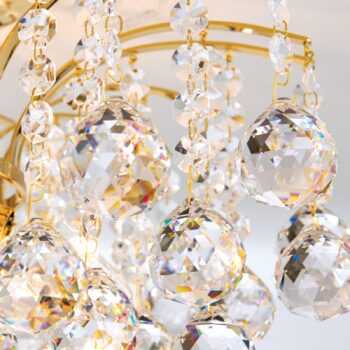 24 K pozlátené stropné svietidlo LENNARDA