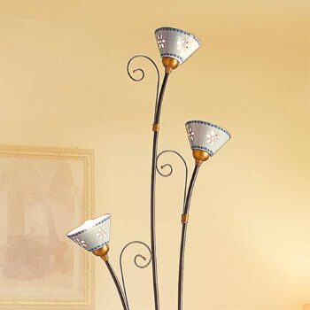 3-plameňová stojaca lampa LIBERTY