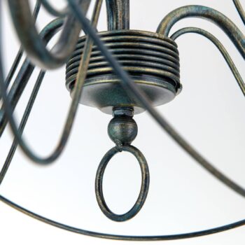 3-plameňová závesná lampa CLARA vidiecky dom
