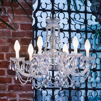 6-plameňový vonkajší LED luster Drylight S6