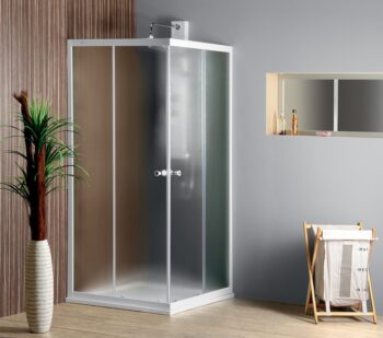 AQUALINE - ALAIN štvorcová sprchová zástena, 900x900, sklo Brick BTQ900
