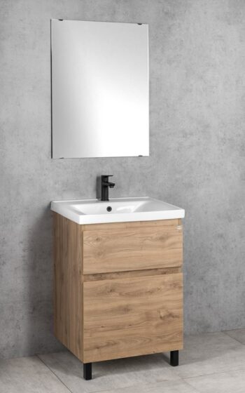 AQUALINE - ALTAIR umývadlová skrinka 57x72,5x45cm, dub emporio AI360