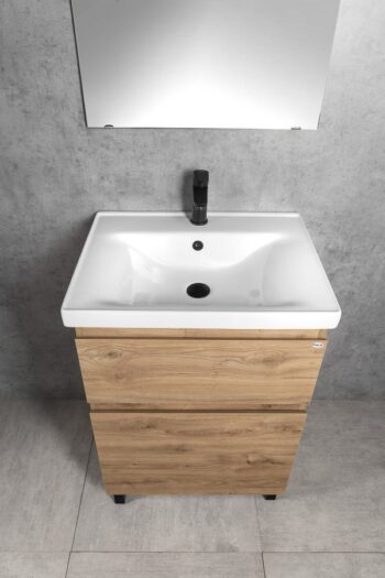 AQUALINE - ALTAIR umývadlová skrinka 57x72,5x45cm, dub emporio AI360