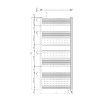 AQUALINE - DIRECT-E elektrické vykurovacie teleso, rovné, 450x1320 400 W, biela ILE34T