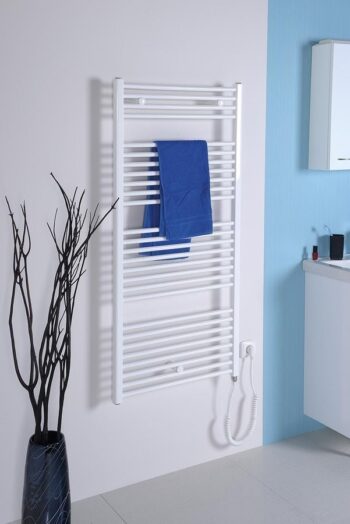 AQUALINE - DIRECT-E elektrické vykurovacie teleso, rovné, 450x960 300 W, biela ILE94T