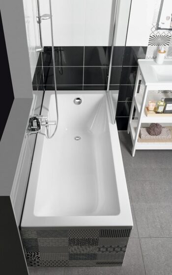AQUALINE - DOUBRAVA obdĺžniková vaňa 160x70x41cm, biela A1670