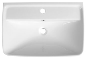 AQUALINE - DURU keramické umývadlo 60x40cm, biela TU0351