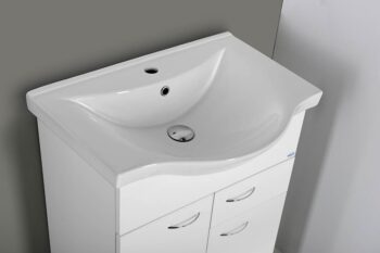AQUALINE - KERAMIA FRESH umývadlová skrinka, 1 zásuvka, 60,6x74x34cm, biela 50064A
