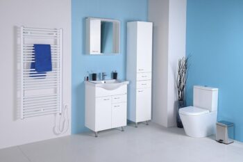 AQUALINE - KERAMIA FRESH umývadlová skrinka, 1 zásuvka, 60,6x74x34cm, biela 50064A