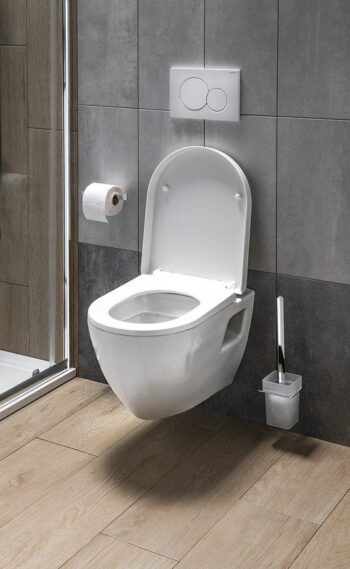 AQUALINE - NERA závesná WC misa, 35,5x50cm, biela NS952