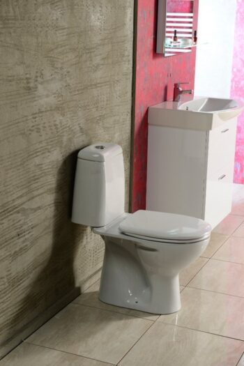 AQUALINE - RIGA WC kombi, dvojtlačítko 3/6l, spodný odpad, splachovací mechanizmus, biela RG801