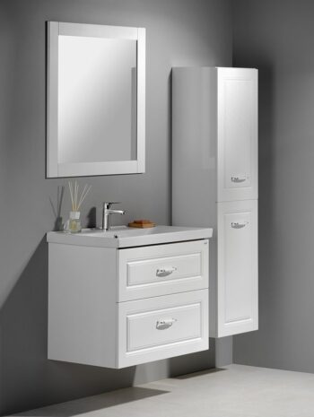 AQUALINE - SAVA 80 keramické umývadlo nábytkové 80x46cm, biela 2080