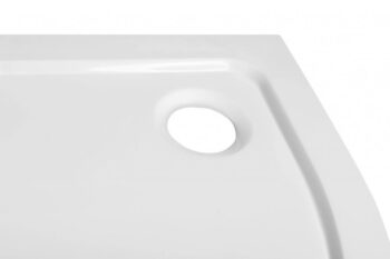 AQUALINE - TECMI vanička z liateho mramoru, štvrťkruh 80x80x3cm, R55 PQ558