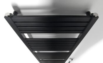 AQUALINE - TONDI-E elektrické vykurovacie teleso, rovné, 450x1330 500 W, čierna matná DE476T