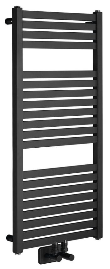 AQUALINE - TONDI vykurovacie teleso 450x970 stredové pripojenie, čierna mat DT456T