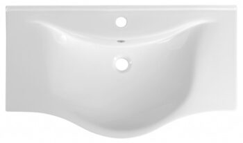 AQUALINE - ZARA 80 keramické umývadlo nábytkové 79,5x46cm, biela 10080