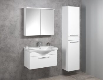 AQUALINE - ZARA 80 keramické umývadlo nábytkové 79,5x46cm, biela 10080