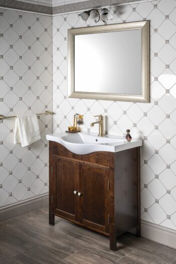 AQUALINE - ZARA 80 keramické umývadlo nábytkové 79,5x46cm, biela 10080