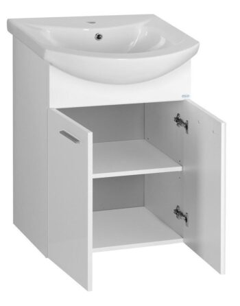 AQUALINE - ZOJA umývadlová skrinka 50,5x74x30cm, biela 51055A