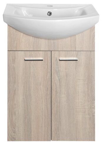 AQUALINE - ZOJA umývadlová skrinka 50,5x74x30cm, dub platin 51057