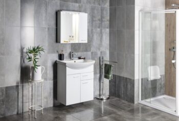 AQUALINE - ZOJA umývadlová skrinka 61,5x74x32cm, 2x dvierka, 1x zásuvka, biela 51065A