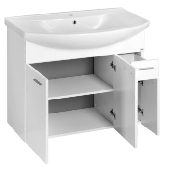 AQUALINE - ZOJA umývadlová skrinka 82,8x74x34,3cm, biela 51083A